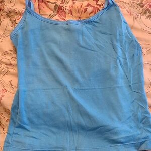 Victorias Secret Blue Solid Knit Top